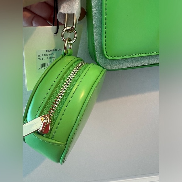 Sandro Vert Pomme Mini Purse Green Chain Strap Women's Bag - Picture 6 of 16